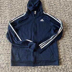 Addias zip up sweatshirt hoodie